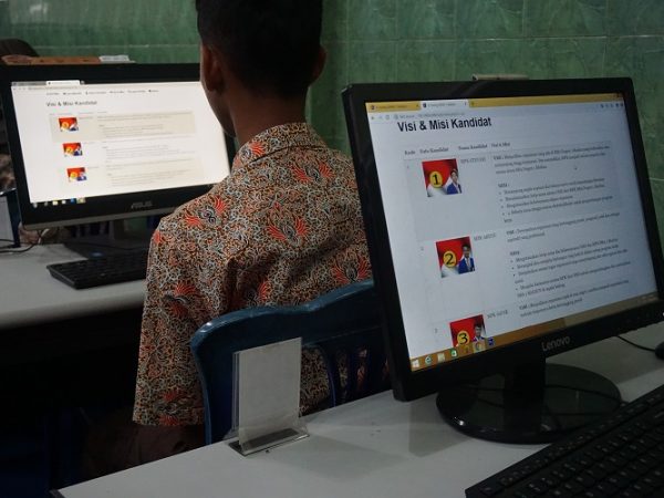 Manfaatkan Teknologi, Pemilihan Ketua Osis SMAN 1 Madiun Gunakan E-Voting